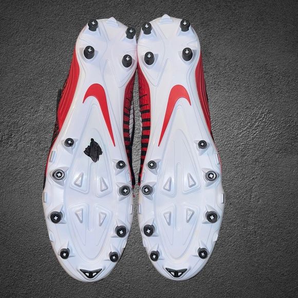 Nike Lunarbeast Strike Pro TD Mens 13 Football Cleats Red Black 847554-230 - Picture 8 of 16